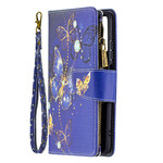 Xiaomi Redmi Note 10 / Note 10s Zakje met rits Vlinders