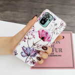 Xiaomi Redmi Note 10 / Note 10s Case gemarmerde bloemen