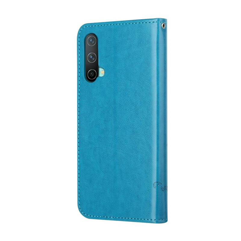 OnePlus North CE 5G Vlinders en Bloemen Strap Case