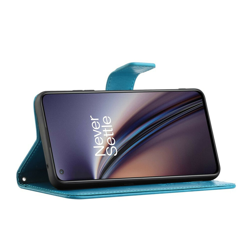 OnePlus North CE 5G Vlinders en Bloemen Strap Case