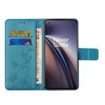 OnePlus North CE 5G Vlinders en Bloemen Strap Case