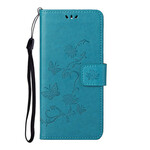 OnePlus North CE 5G Vlinders en Bloemen Strap Case