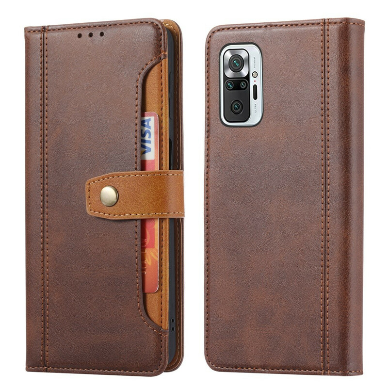 Xiaomi Redmi Note 10 / Note 10s Front Card Case en riem