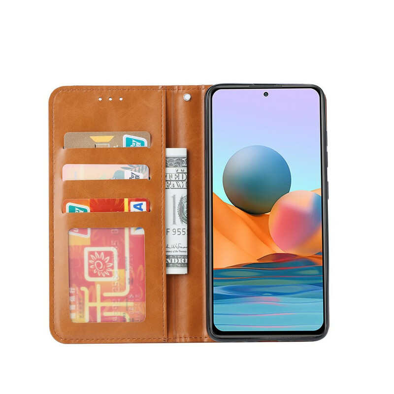 Flip Cover Xiaomi Redmi Note 10 / Note 10s Kunstleer Card Case