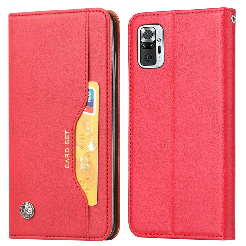 Flip Cover Xiaomi Redmi Note 10 / Note 10s Kunstleer Card Case