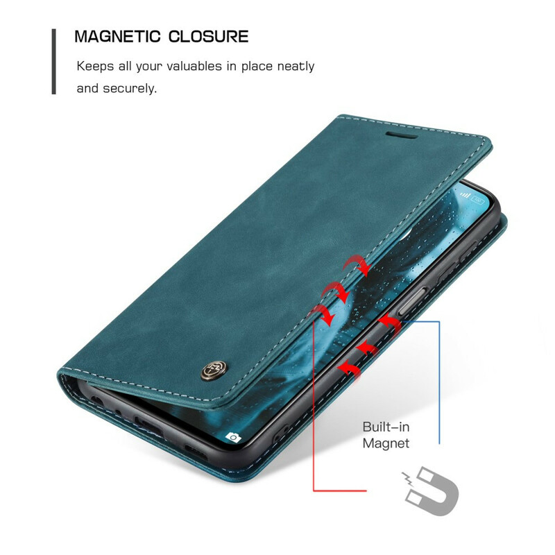 Flip Cover Xiaomi Redmi Note 10 / Note 10s leer effect CASEME