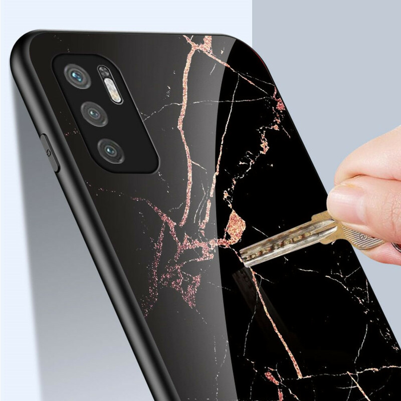 Xiaomi Redmi Note 10 5G / Poco M3 Pro 5G geval marmeren kleuren gehard glas
