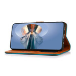 OnePlus Nord 2 5G Tweekleurige Case Goud Clasp KHAZNEH
