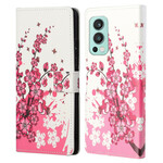 OnePlus Nord 2 5G tropische bloemen case