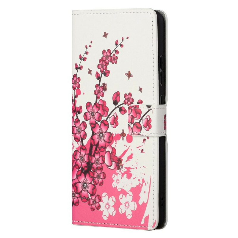 OnePlus Nord 2 5G tropische bloemen case