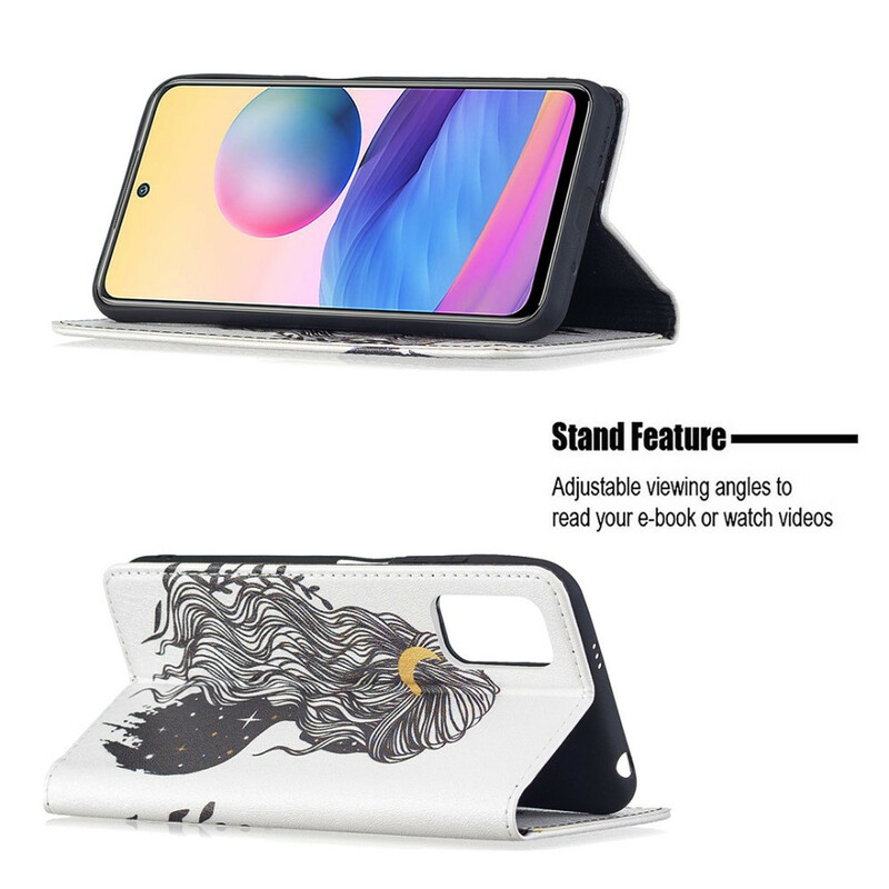 Flip Cover Xiaomi Redmi Note 10 5G / Poco M3 Pro 5G mooi haar