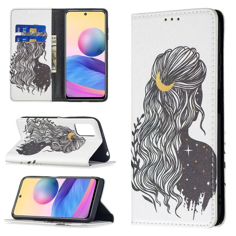 Flip Cover Xiaomi Redmi Note 10 5G / Poco M3 Pro 5G mooi haar