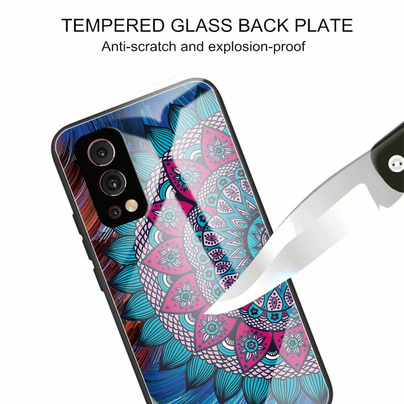 OnePlus Nord 2 5G getemperd glas Case Mandala