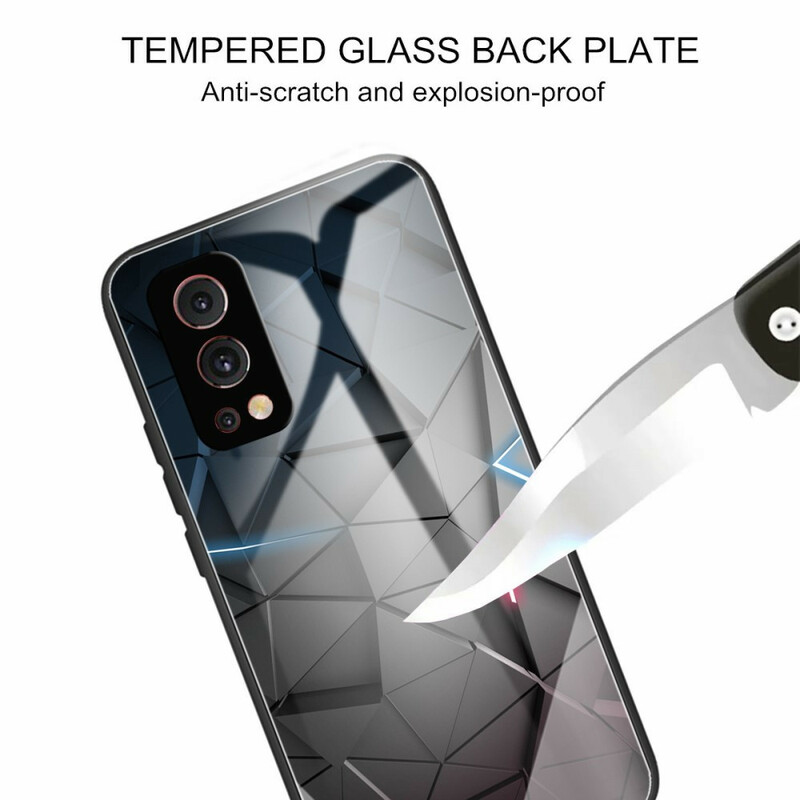 OnePlus Nord 2 5G getemperd glas Geometrie geval