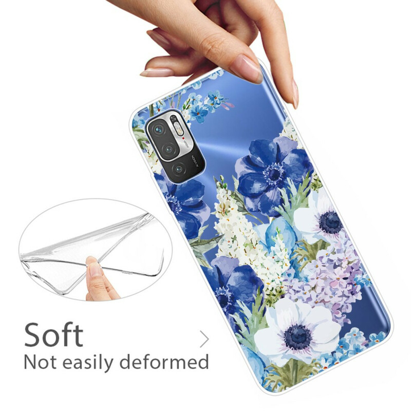 Xiaomi Redmi Note 10 5G / Poco M3 Pro 5G aquarel bloem case