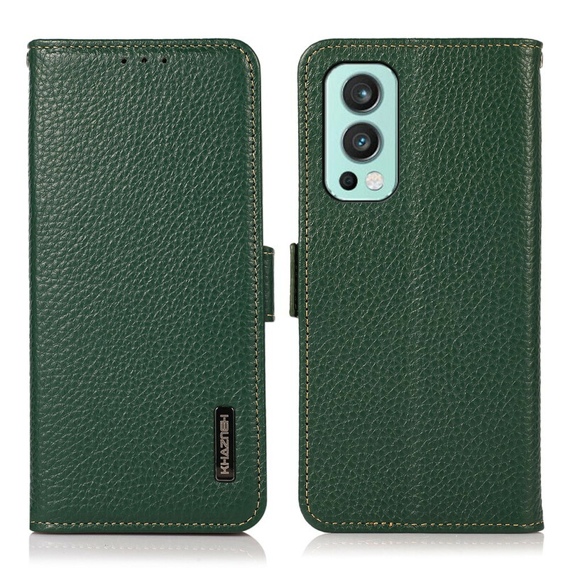 OnePlus Nord 2 5G Lederen Hoesje Litchi KHAZNEH