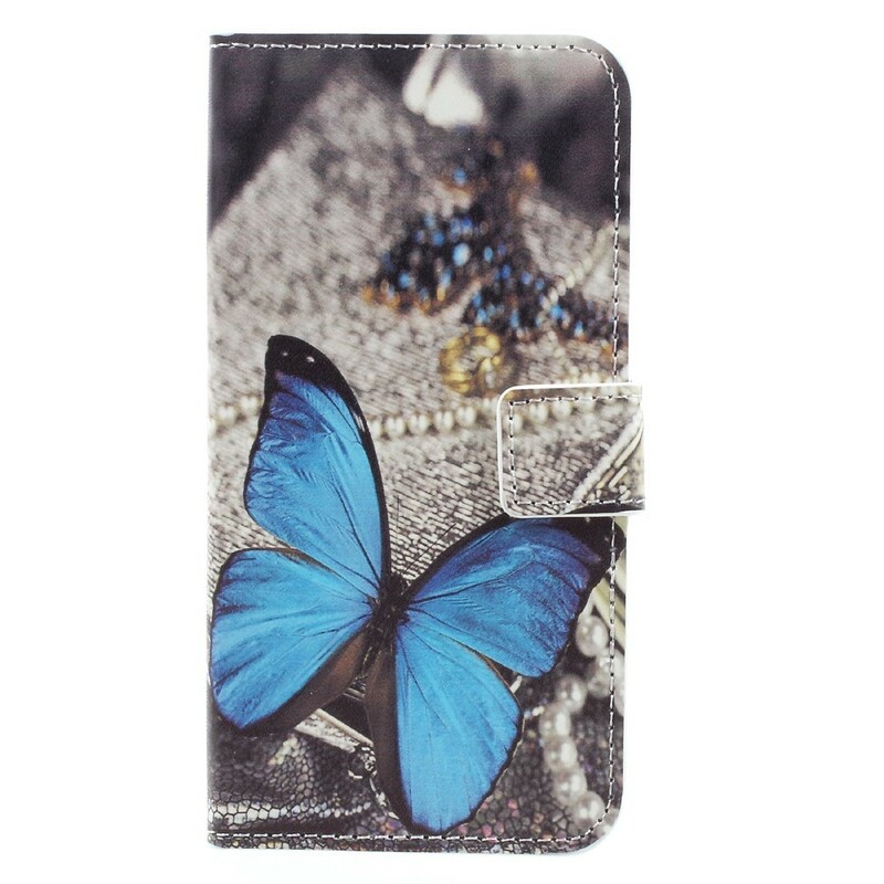 Samsung Galaxy A5 2017 Hoesje Vlinder Blauw