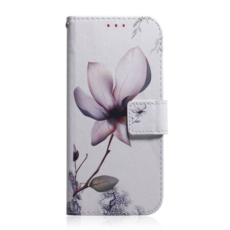 Hoesje Xiaomi Redmi Note 10 5G / Poco M3 Pro 5G Oud Roze Bloem