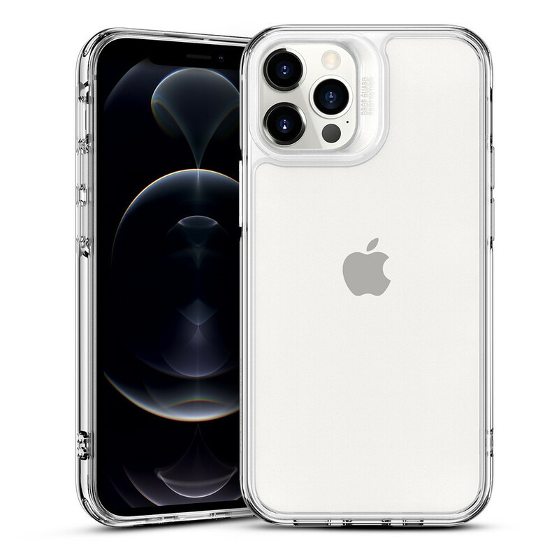 iPhone 12 / 12 Pro Case Glazen rug en Silicone randen