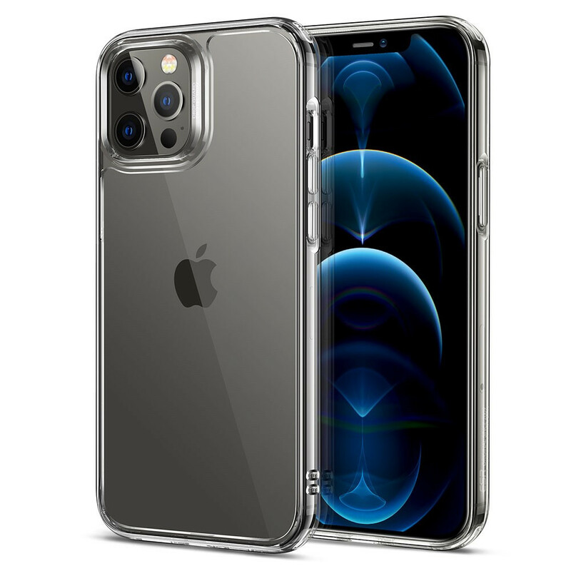 iPhone 12 / 12 Pro Case Glazen rug en Silicone randen