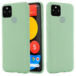 Google Pixel 5A 5G vloeistof siliconen case met riem