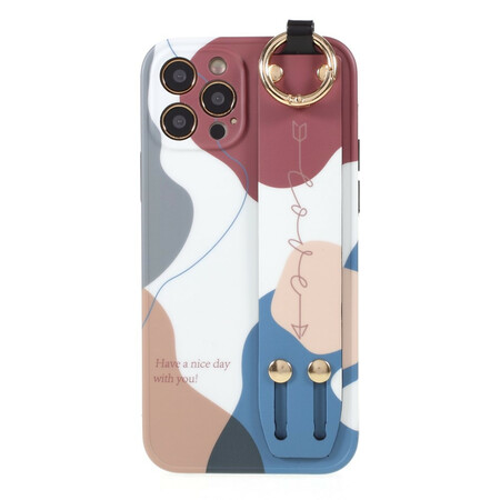iPhone 12 Pro Hoesje met Riemsteun Multicolour