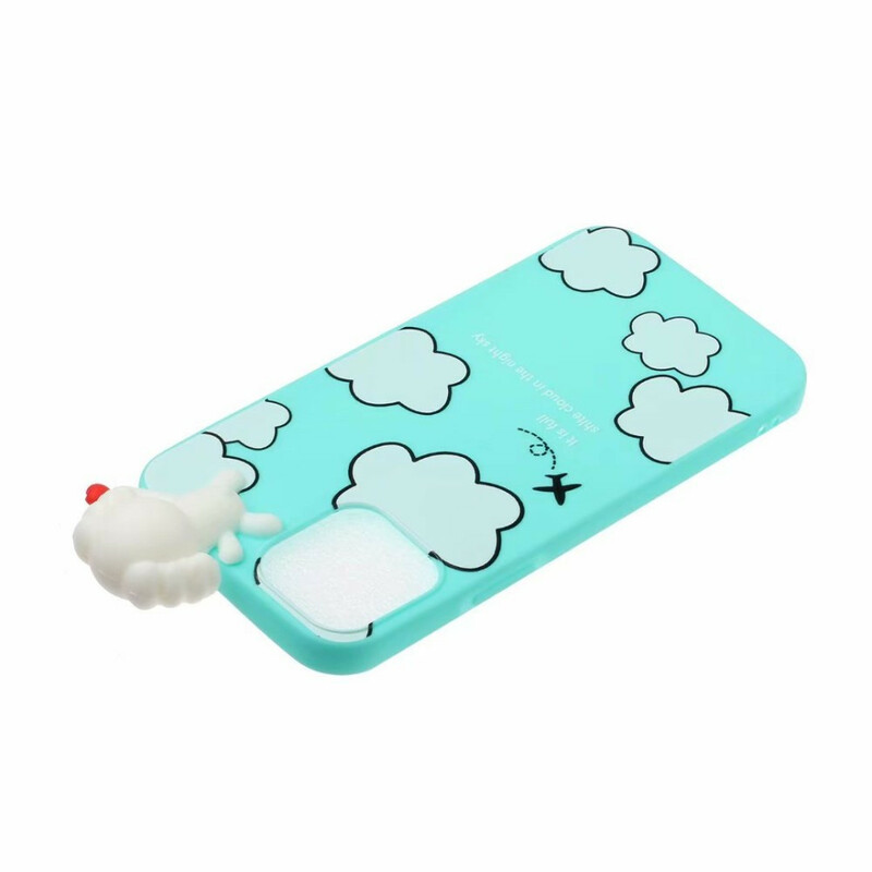 Hoesje iPhone 13 Mini 3D Hond in de wolken