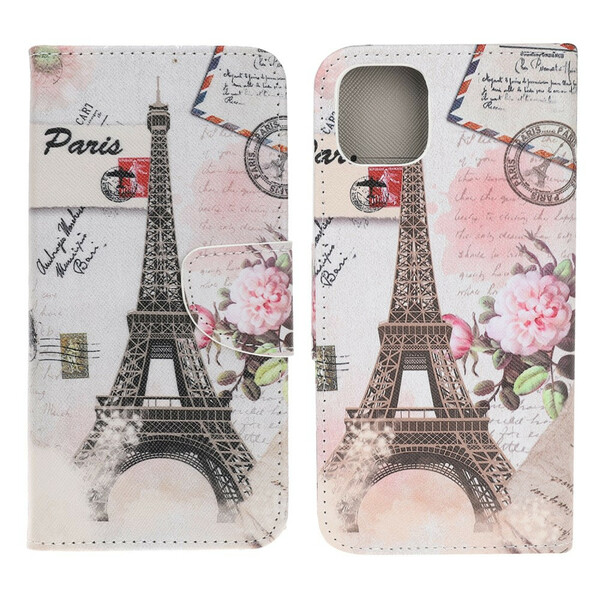 Case iPhone 13 Mini Eiffeltoren Retro