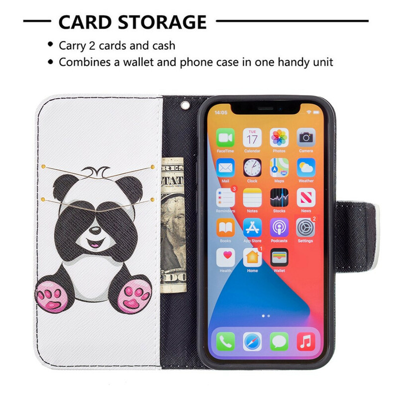 Case iPhone 13 Mini Panda Fun