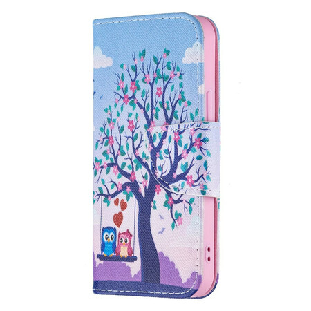 Case iPhone 13 Mini Uilen op de schommel