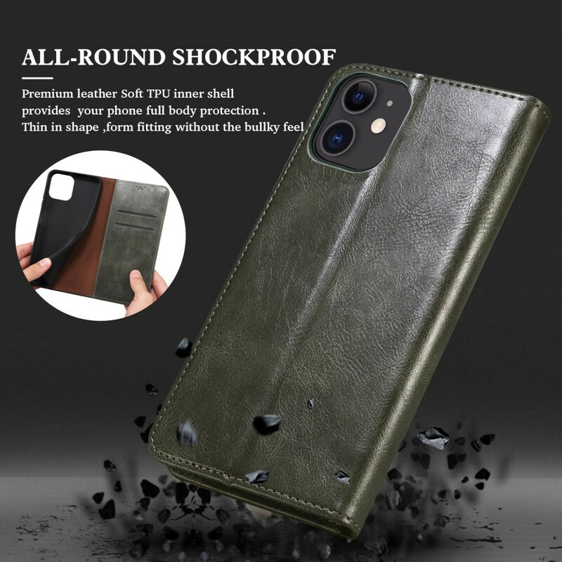 Flip Cover iPhone 13 Mini Kunstleer Flip Cover iPhone 13 Mini Kunstleer