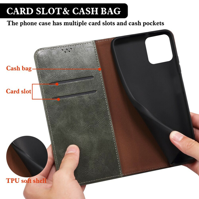 Flip Cover iPhone 13 Mini Kunstleer Flip Cover iPhone 13 Mini Kunstleer