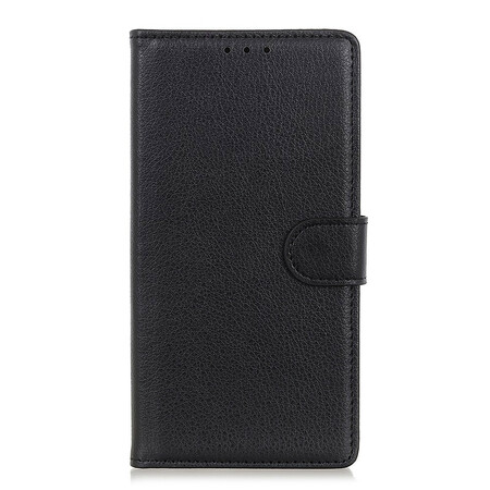 Hoesje voor iPhone 13 Mini Kunstleer Litchi Traditioneel