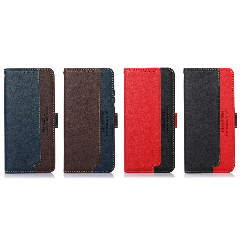 Case iPhone 13 Mini stijl Litchi RFID KHAZNEH