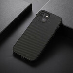 iPhone 13 Mini Case Leder Effect Koolstofvezel Textuur