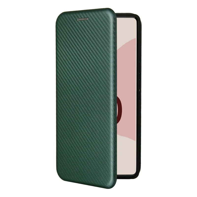 Flip Cover Google Pixel 6 Silicone Koolstofkleurig