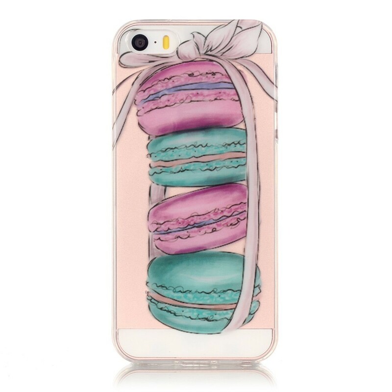 iPhone SE/5/5S Duidelijk Geval Macarons Gourmands