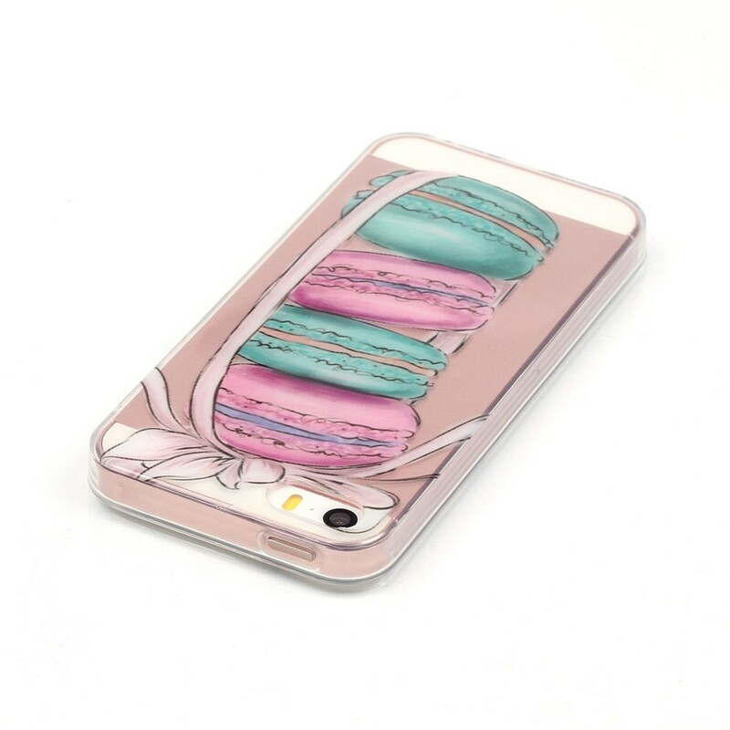 iPhone SE/5/5S Duidelijk Geval Macarons Gourmands