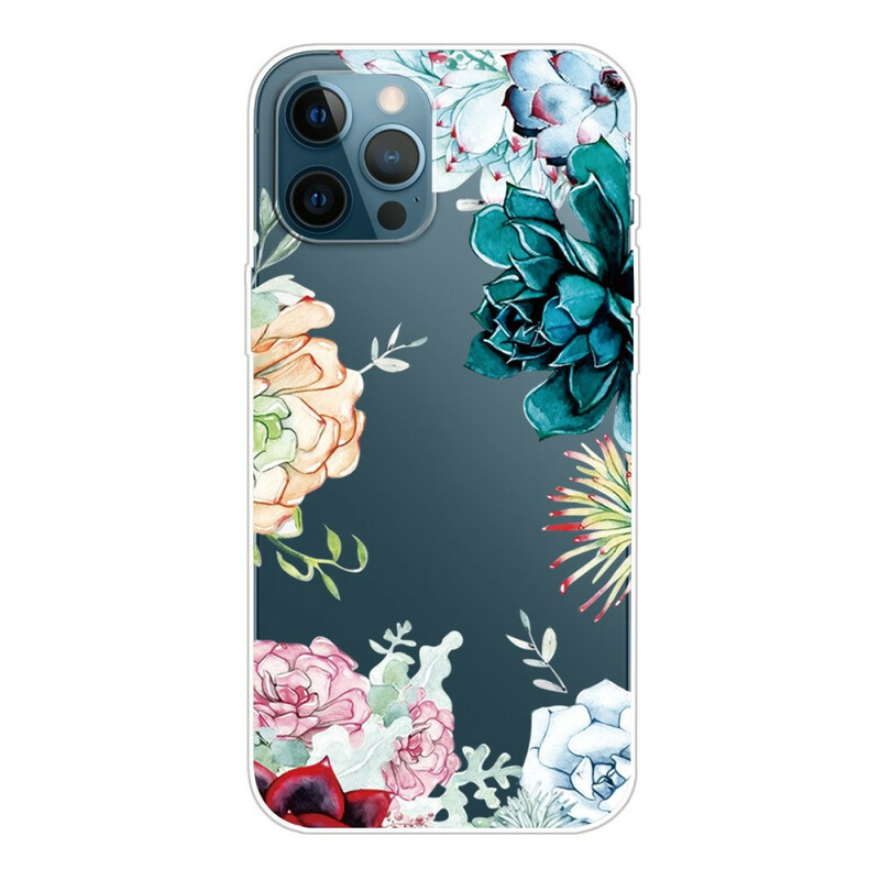 Case iPhone 13 Pro Max Waterverf Bloemen
