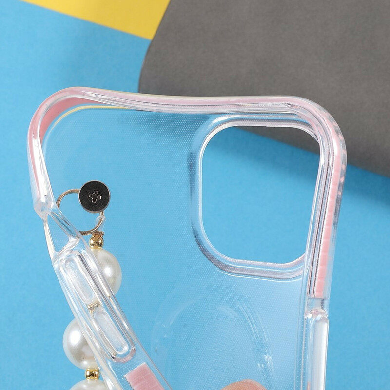 Case iPhone 13 Mini Silicone Armband kralen