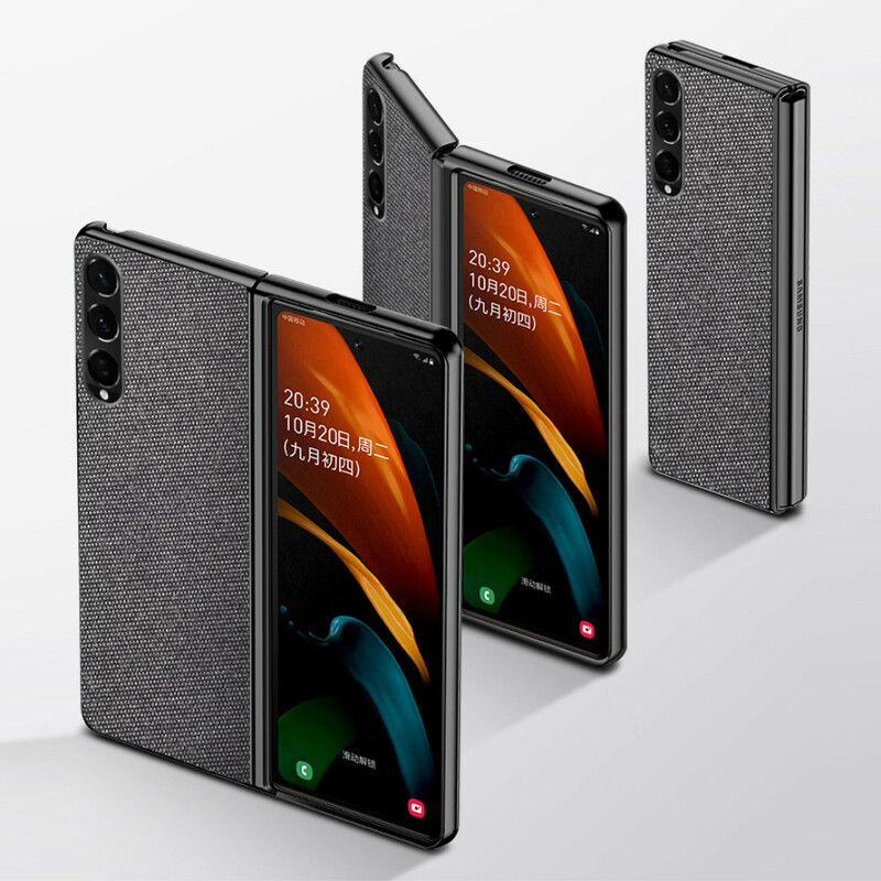 Samsung Galaxy Z Fold 3 5G geweven lederen hoesje