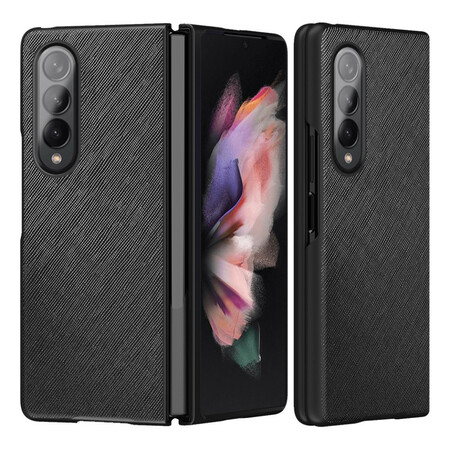 Samsung Galaxy Z Fold 3 5G geweven lederen hoesje