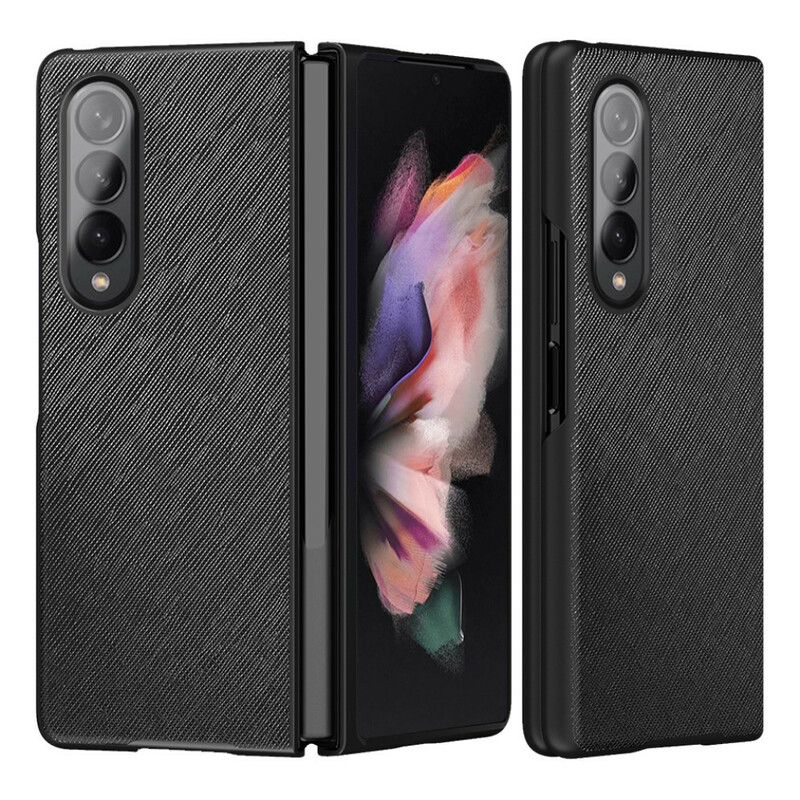 Samsung Galaxy Z Fold 3 5G geweven lederen hoesje