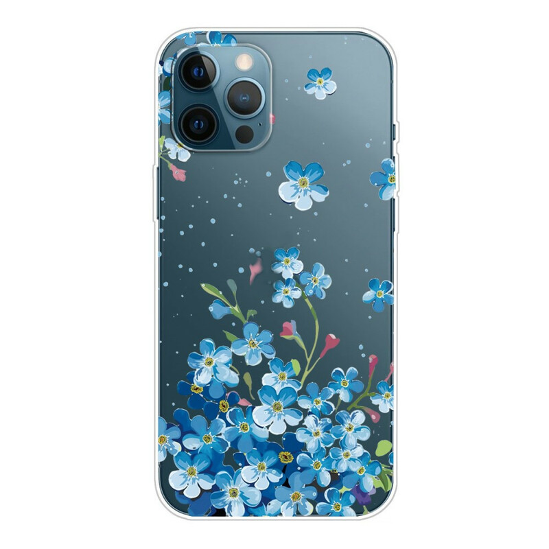 Case iPhone 13 Pro Boeket van Blauwe Bloemen