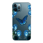 iPhone 13 Pro Max Case Blauw Vlinders