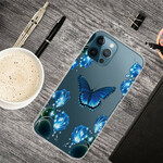 iPhone 13 Pro Max Case Blauw Vlinders