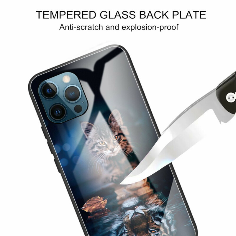 Case iPhone 13 Pro Gehard Glas Mijn Tijger