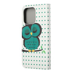 Beschermhoesje voor iPhone 13 Pro Sleeping Owl