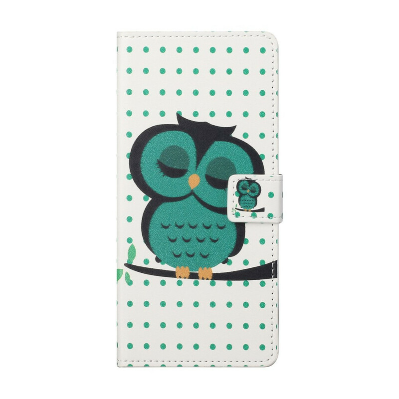 Beschermhoesje voor iPhone 13 Pro Sleeping Owl