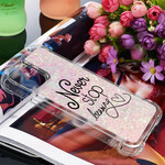 iPhone 13 Pro Max Case Never Stop Dreaming Glitter